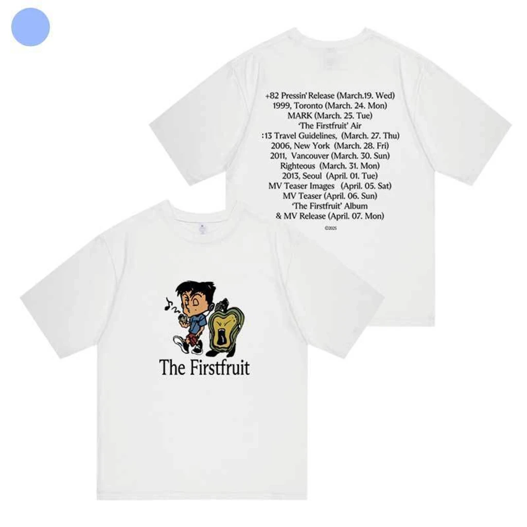 Summer Fashion Y2K Women's MARK The Firstfruit Printed Top Men's Round Neck Short Sleeve Casual T-shirt