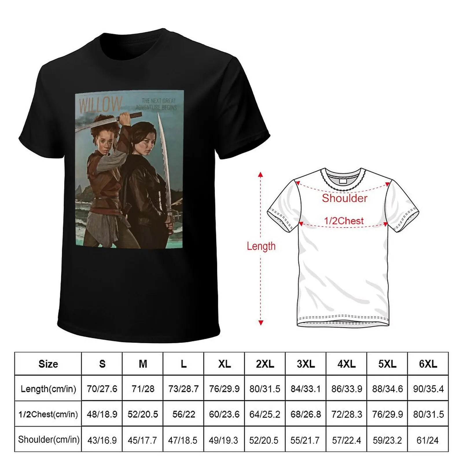 Kit and Jade - Beyond The Shattered Sea T-Shirt Light Athletic Short Sleeve Tee Shirt