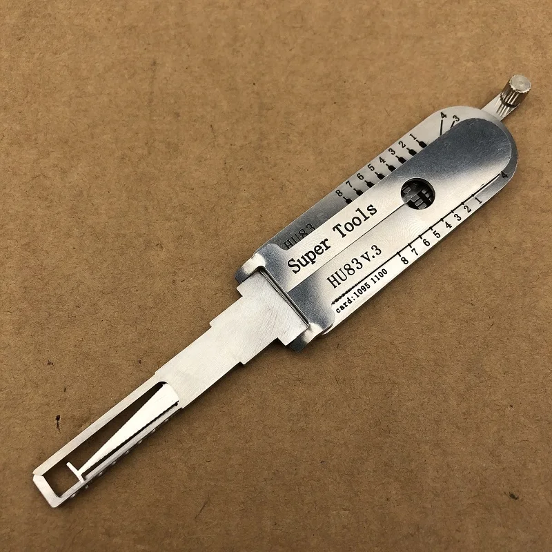 New Stely HU83 Lishi 2in1 Decoder Super Tools For Peugeot Citroen  Lock Pick Tool Locksmtihs tool