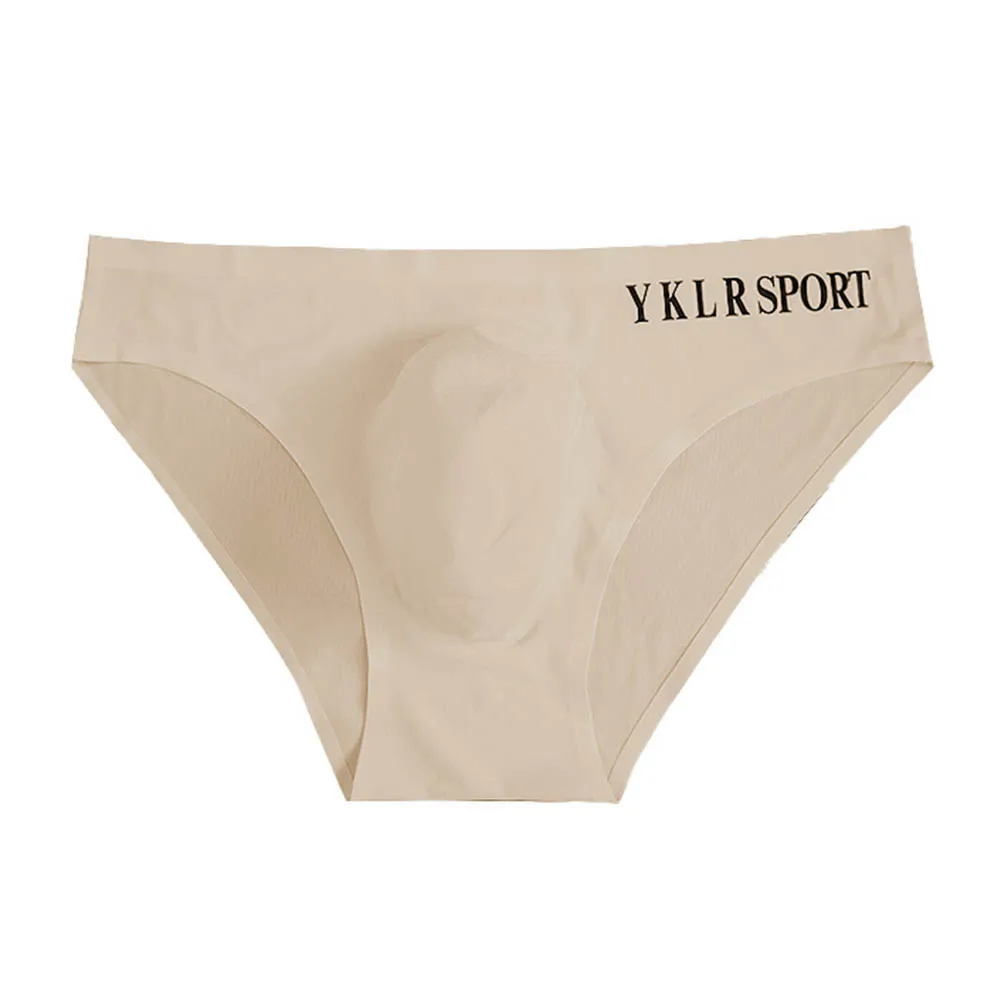 Men's Sexy Ultra-thin Seamless Ice Silk Briefs Underwear 3D Bikini Gay Bulge Pouch Panties Solid Sexy Accessories Hot Lingiere