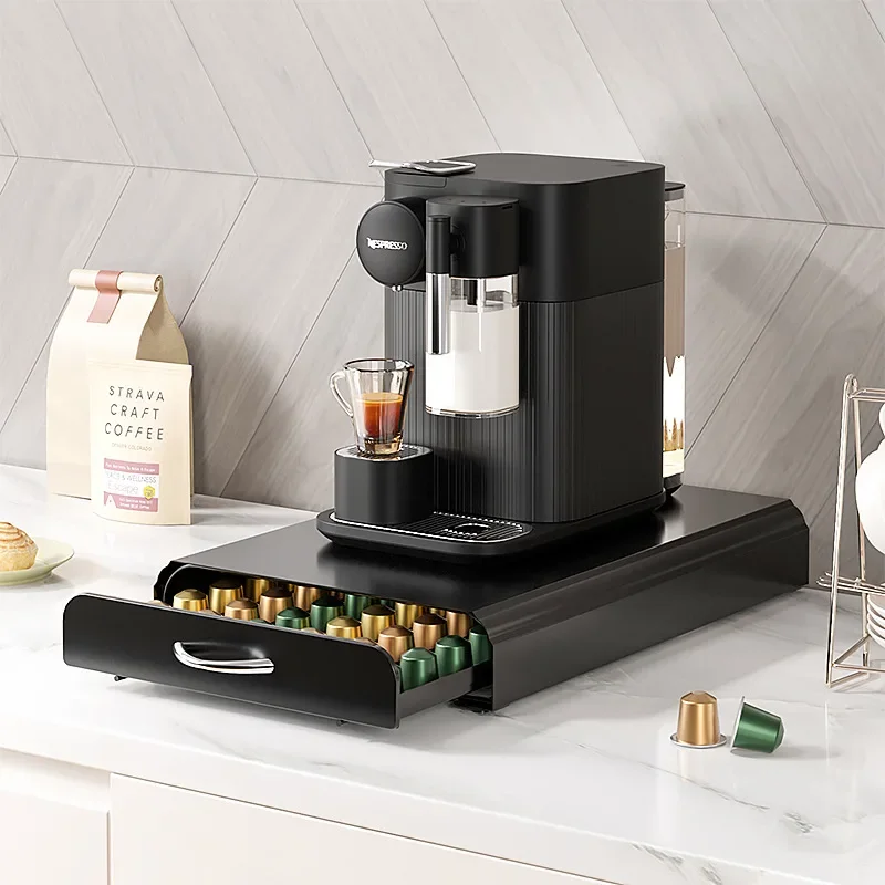 60Pcs Practical Coffee Capsule Holder Tower Stand For Nespresso Capsules Storage soporte capsulas nespresso Coffee Pod Drawer