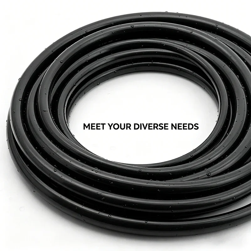 1M Silicone Tube ID1 2 3 4 5 6 8 10 12 14 16 19 25mm Silicone Tubing Food Grade Black High Temperature Asteless Non-Toxic Hose