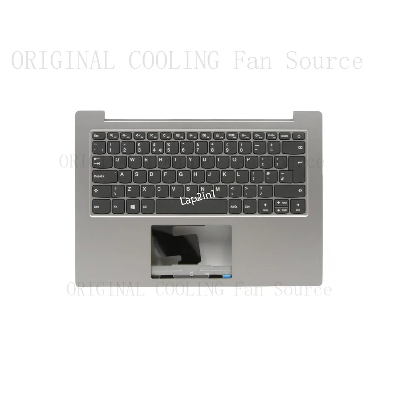 R+  New FOR Lenovo ideapad Slim 1-14AST-05 Palmrest Cover UK Grey Keyboard 5CB0W43916