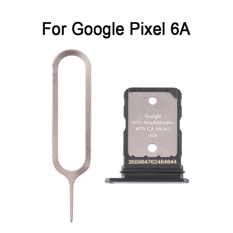 

SIM Card Tray Adapter For Google Pixel 6A Phone Repair Part Replacement with SIM Pin