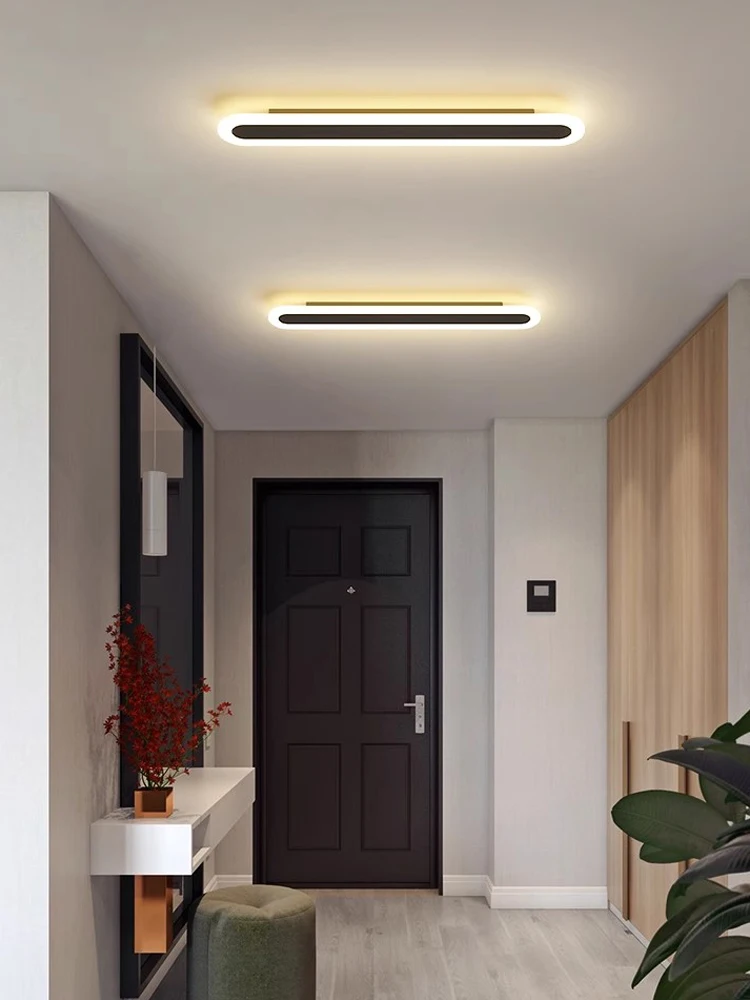 Imagem -03 - Luz de Parede Led Moderna para Decoração Doméstica Luminárias Simples Lâmpada de Parede de Tira Longa Quarto e Sala de Estar