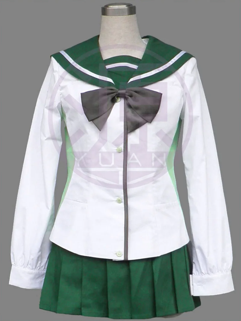

Anime HIGH SCHOOL OF THE DEAD Miyamoto Rei Cosplay Costumes School Uniform Coat Skirt Sailor Suit Daily Clothes