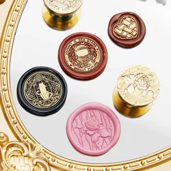 Retro Wax Seal Stamp Replace Copper Head Crown Love Ocean Cat Oil Moon Painting Vintage Envelope Hobby Tool DIY Decoration Craft