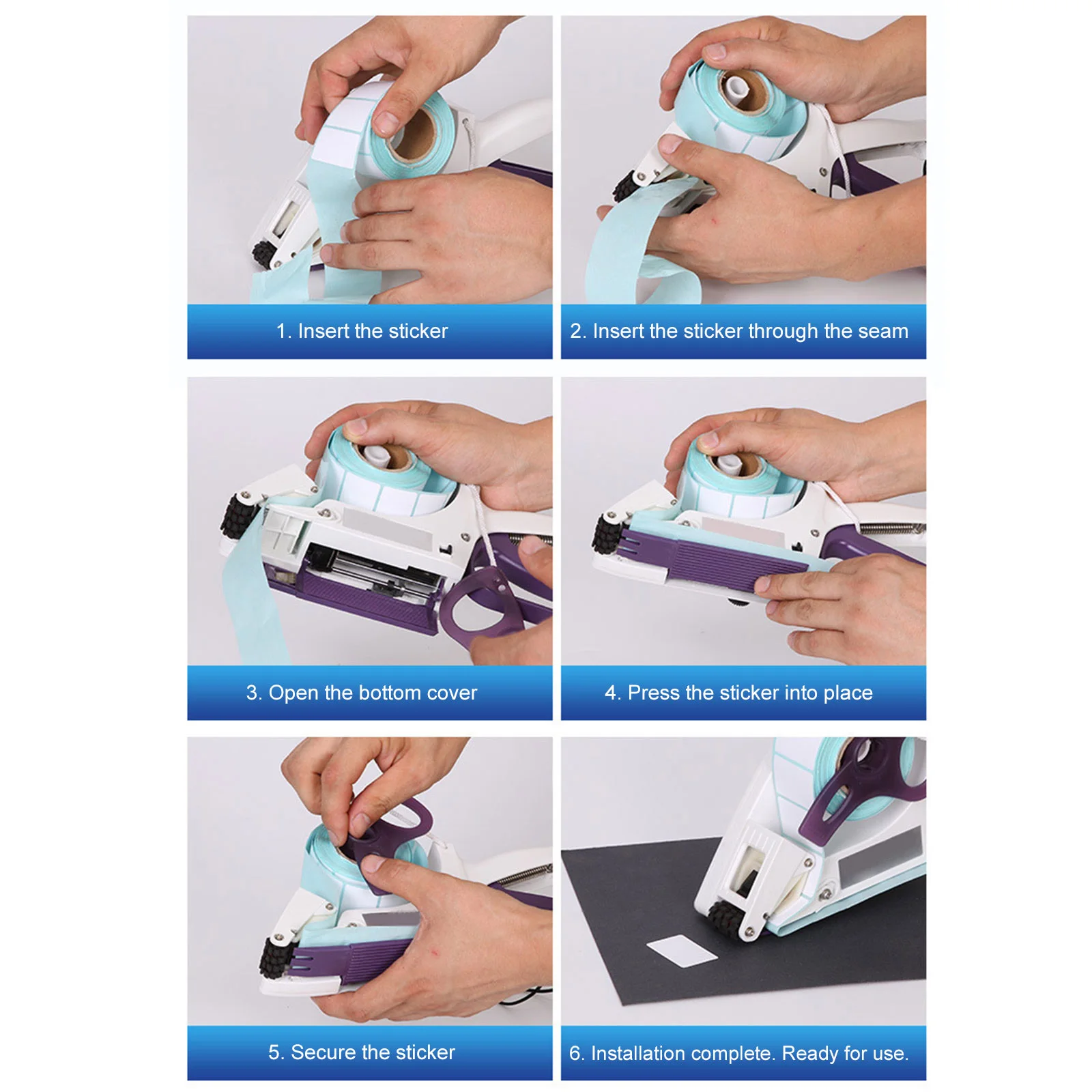 Picture 6: Manual Label Applicator Suitable For Labels 20-80mm Wide Small Labeling Machine Portable Sticker Peeler for Luggage & Parcels