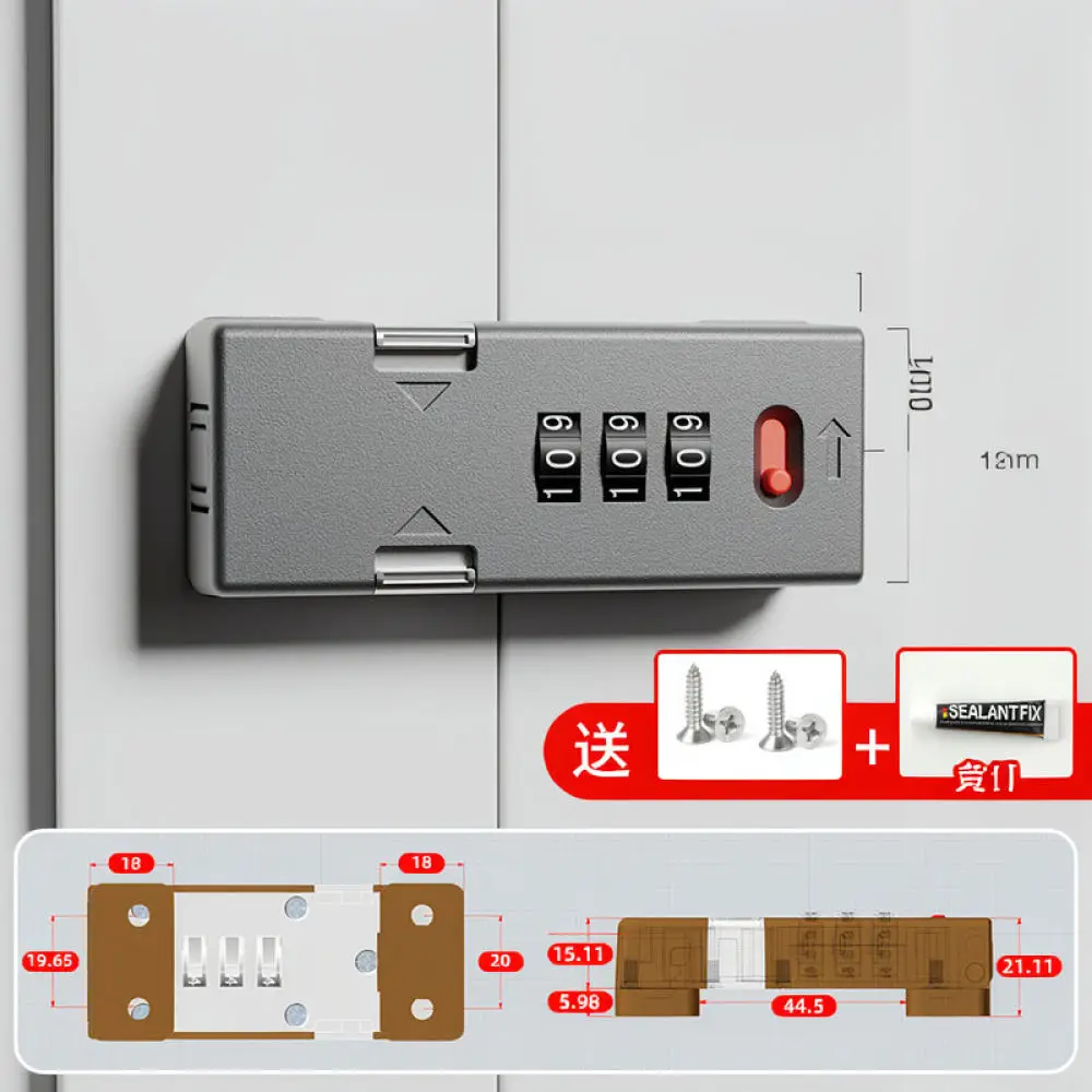 Rotatable Door Latch Lock For Letaijia Cabinets Wardrobe Doors Security Hardware Punch Free Zinc Alloy Luminous Design Durable