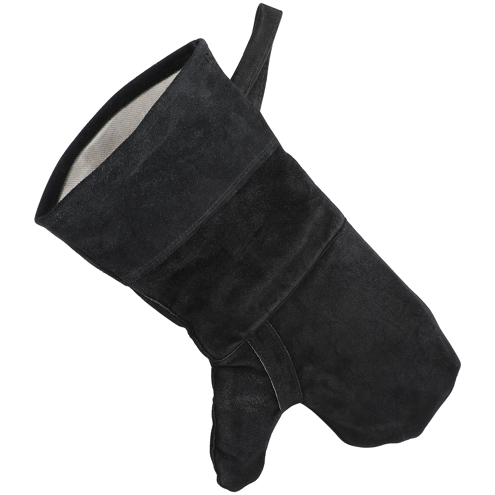 

Insulated BBQ Fireplace Oven Baking Grill Welding High Temp Resistance Fire Resistant Work Gloves Heavy Duty Cowhide Split