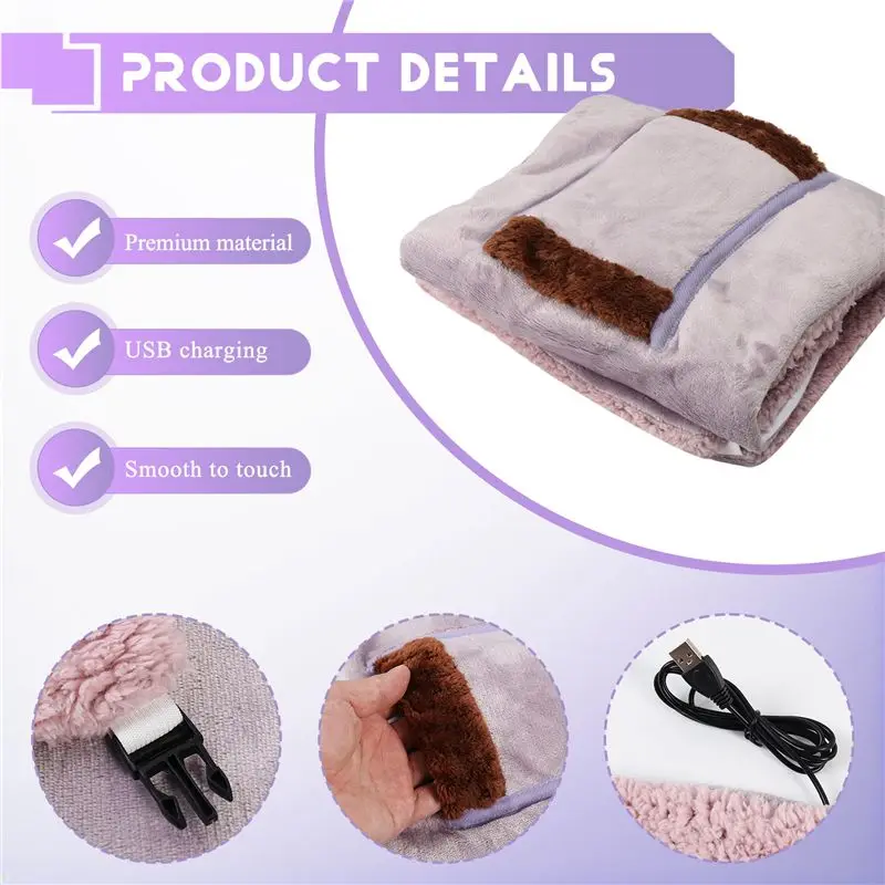USB Electric Blanket Heater Bed Soft Thicker Warmer Machine Washable Thermostat Electric Heating Mat-A68E view 5