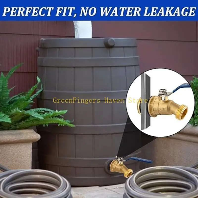 F68D 3/4 GHT X 3/4 NPT Threaded Brass Spigot set For Efficient Water Flows Management