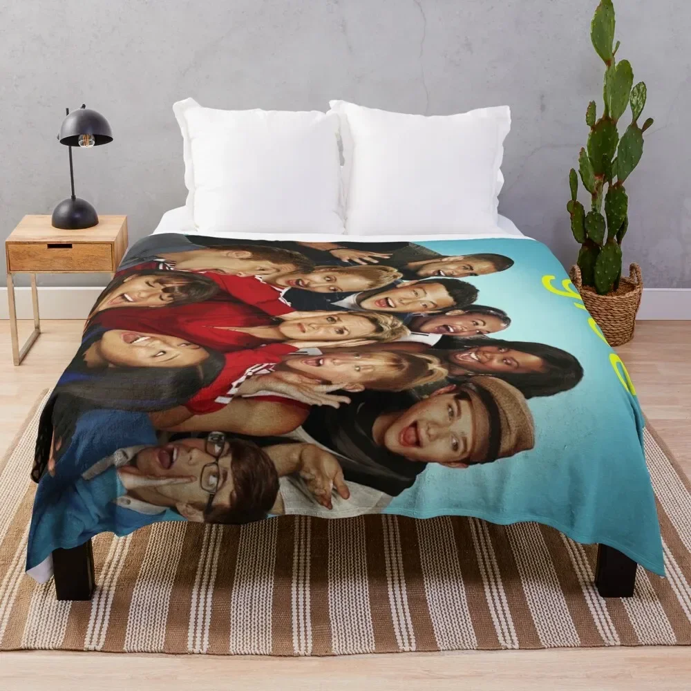 

Glee! Throw Blanket Cute cosplay anime Bed linens Decorative Beds Blankets