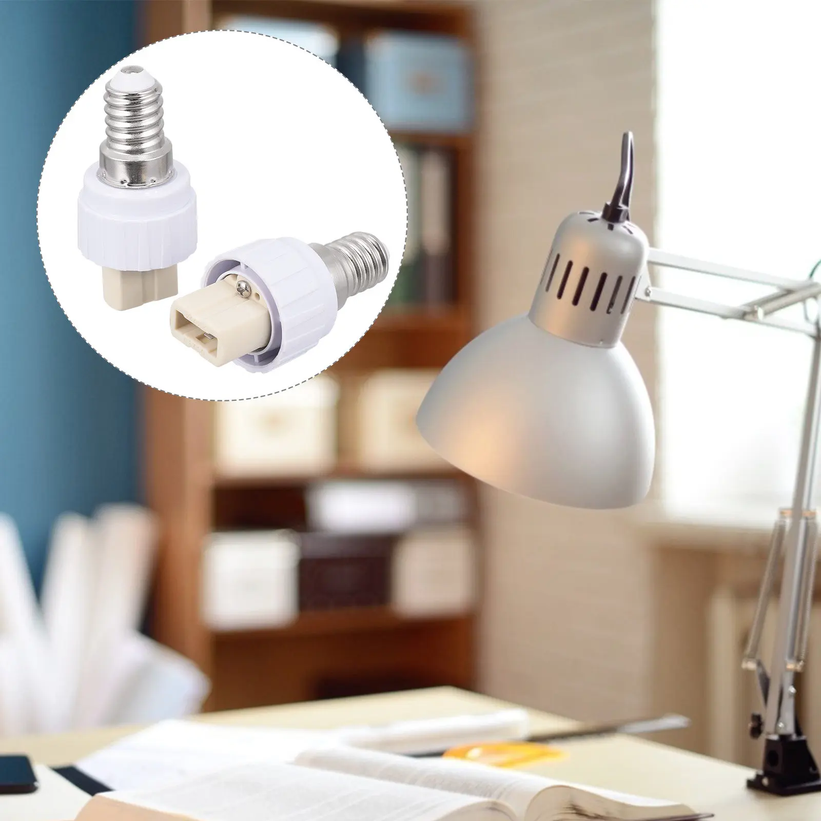 4Pcs E14 to G9 Lamp Socket Converter Bulb Base Adapter High Quality Light Holder Change Plug for Standard Screw Bayonet Fitting