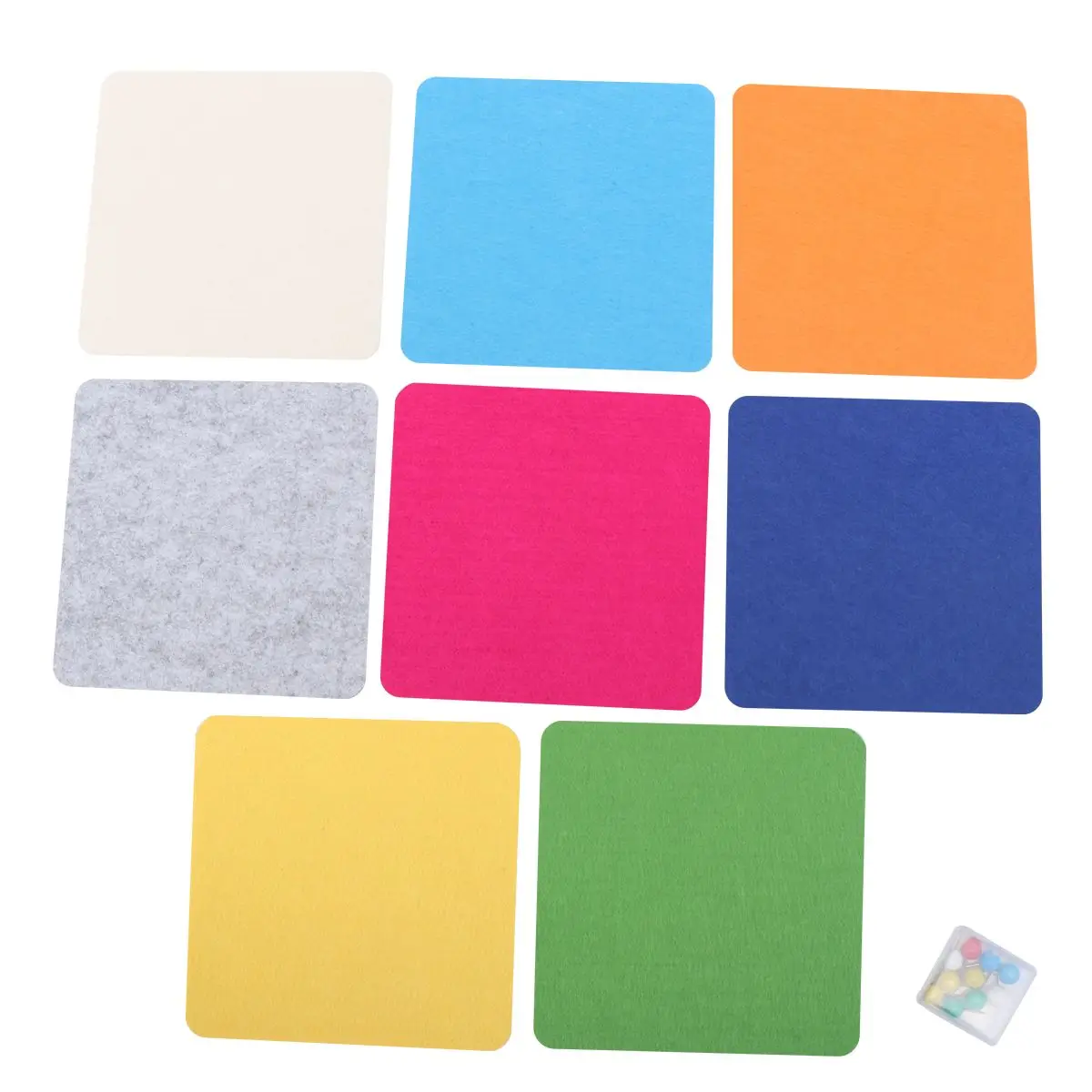 8 Pcs Pin Display Notice Board Felt Wall Sticker Photo Creative Stickers Bulletin Boards