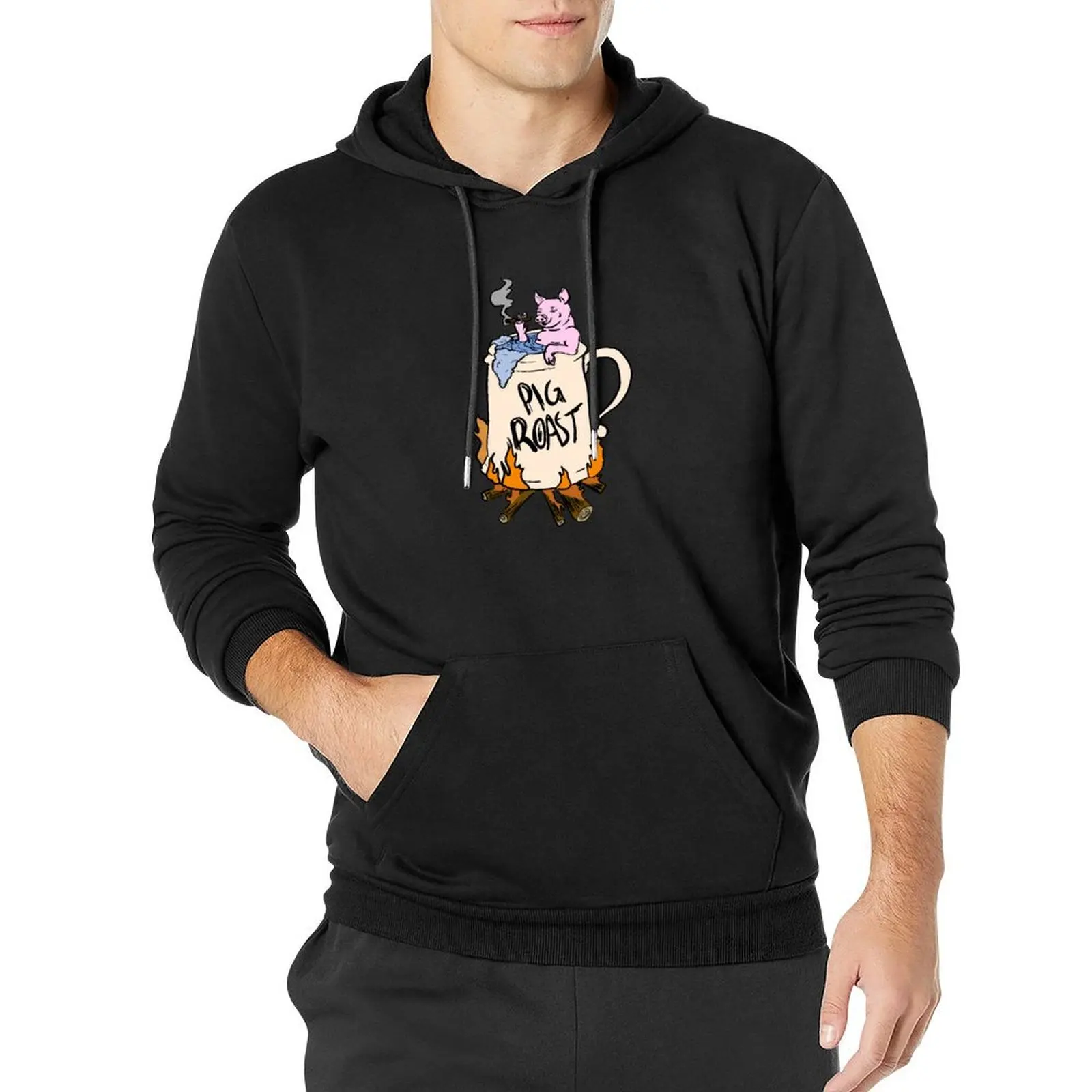 

Funny Pig Roast design Pullover Hoodie autumn clothes men's coat mens clothes new hoodies and sweatshirts