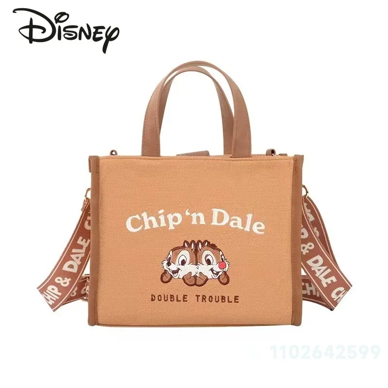 Disney-Sac à main brodé de dessin animé pour femme, sac initié à la mode, grande capacité, sac de rangement pour fille, haute qualité, nouveau, 2024