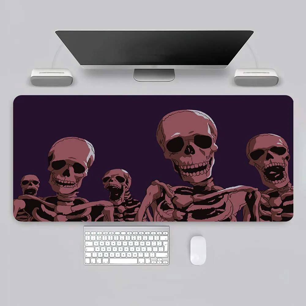 Skeleton Man Mousepad Skeleton Mouse Mat Gaming Mat Pad Di Atas Meja Kantor Gamer Aksesoris Keyboard Pad XXL Art Desk Mat