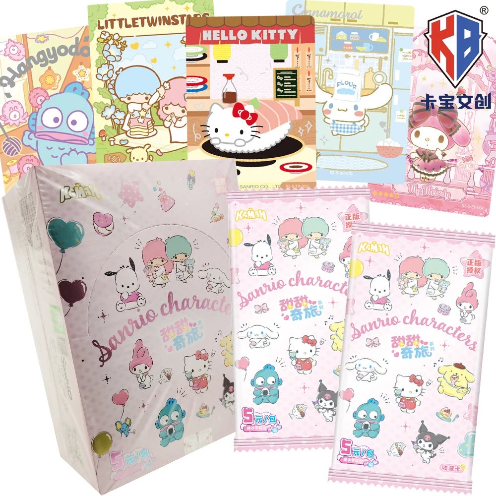 Genuine Kabao Anime Character Collection Cards Cartoon Stars Sweet Journey Series Wonderful and Colorful Rare Cards Kids Gifts