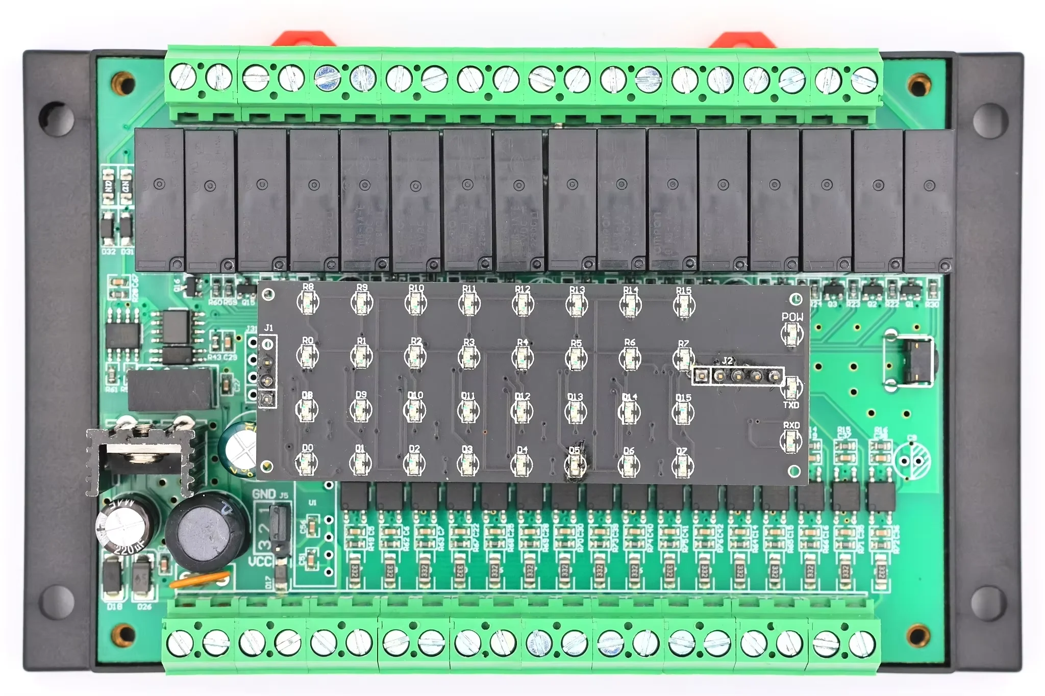 MB16DI16DO Acquisizione dati ingresso interruttore a 16 vie Modulo uscita relè a 16 vie Comunicazione RS485 MODBUS-RTU