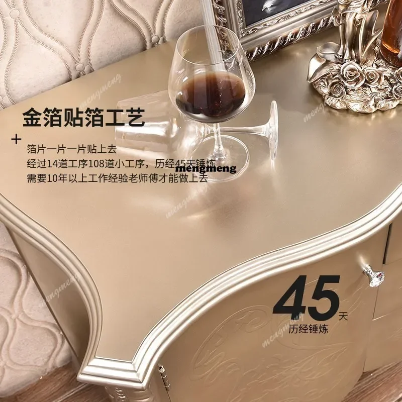 Z136European-style entrance cabinet French retro decorative shoe cabinet living room partition cabinet locker American side