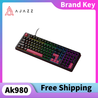 AJAZZ AK980 Wired Gasket Mechanical Keyboard  Full-Function Hot-Swap Non-Conflicting RGB Gaming Keyboard Competitive Gaming