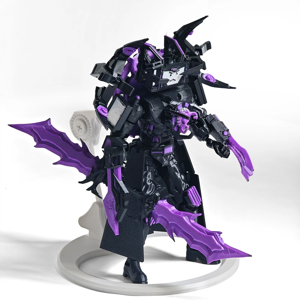 New 3D Printed Skibidi Figures Toilets Speakerman Spider Monitoring 2.0 Interceptor Warrior Vacuum Models for Kid Birthday Gif
