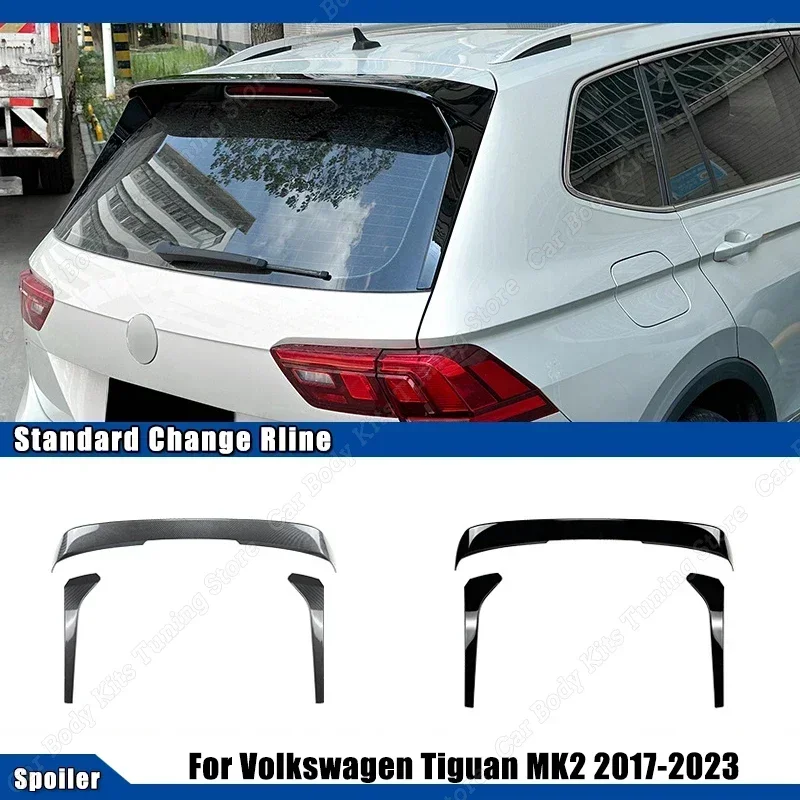 

For Volkswagen For VW Tiguan MK2 2017-2023 Rear Roof Spoiler Body Kit Rear Window Side Spoiler Wing Tuning Standard Change Rline