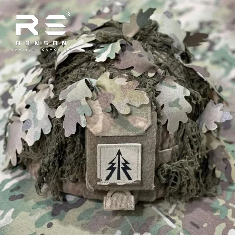 3D camouflage MC Winter Snow Camo tactical helmet cover Cloth Camouflage strips Tactical Gear DIY Props Customized Color