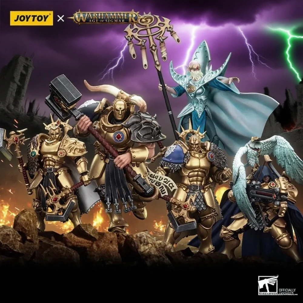 JOYTOY Warhammer AGE OF SIGMAR 1/18 Figurki Anime Akcji Stormcast Eternals Czarne Pazury Ruchome Figurki Zabawki Modowe