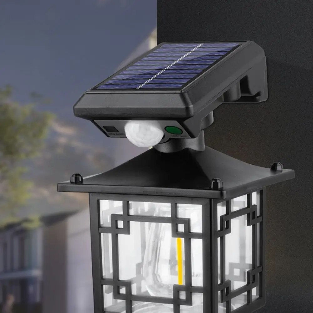 Split Solar Motion Sensor Light Outdoor Waterproof Garden Wall Lamp With Remote Control Energy Efficient Security Lighting