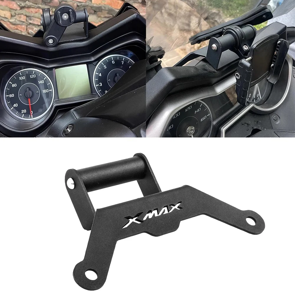 

Motorcycle CNC Navigation Bracket Adjustable GPS Mobile Phone Holder Mount Support For YAMAHA XMAX300 XMAX X-MAX 300 23 24 25
