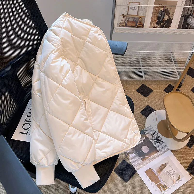 パーカー レディース 女性用 秋 リネン マット チェック柄 シングルブレスト プレスド フラップポケット リテラリー ジュニア ユニーク アーティスティック マルチカラー ソフト