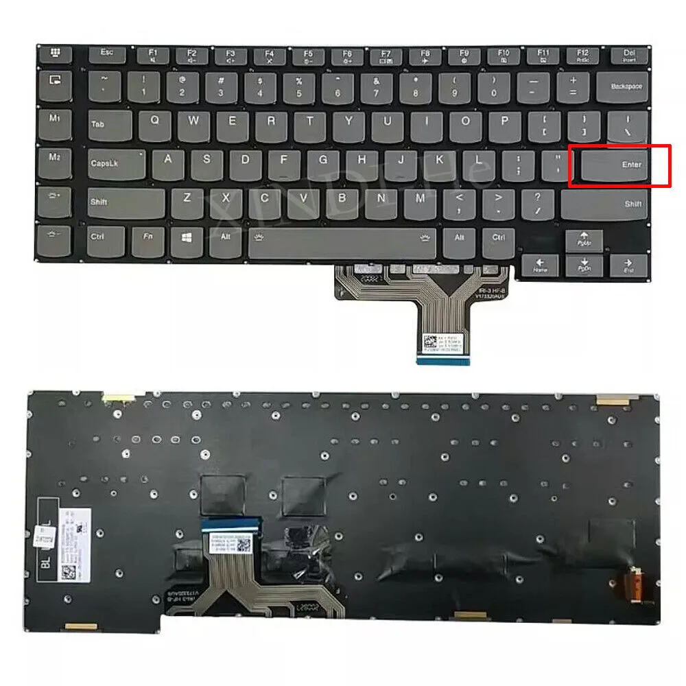 US RGB Colorful Backlit  Keyboard For Lenovo Legion 15.6