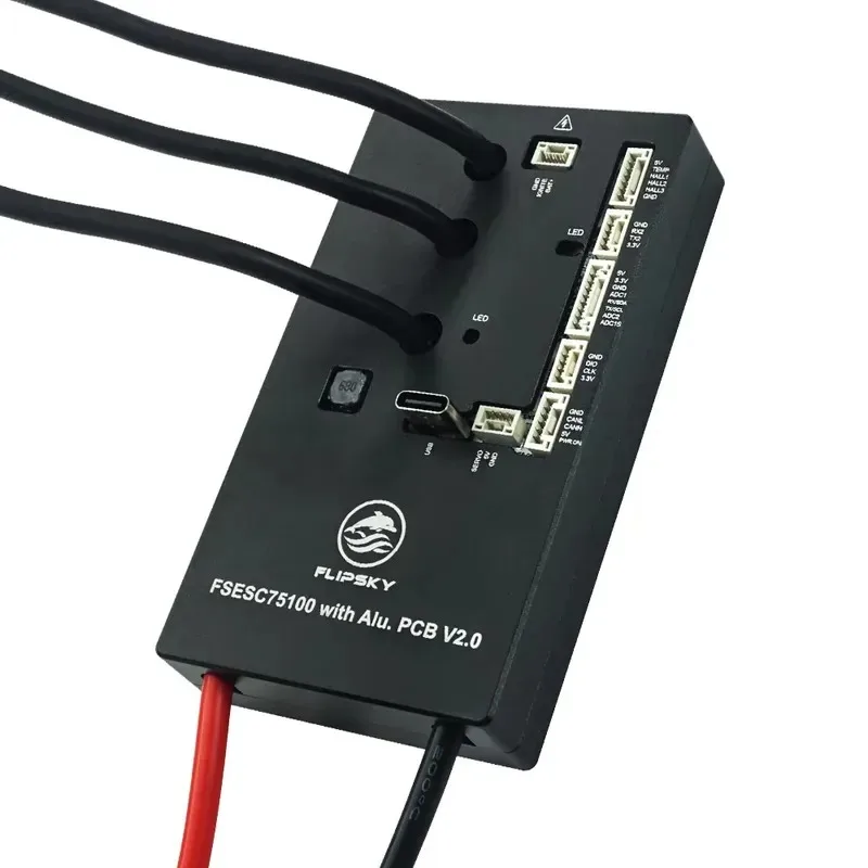 Flipsky FSESC 75100 V2.0 With Aluminum PCB 75V ESC Speed Controller With Key Switch Based on VESC for Electric Scooter Ebike - view 3