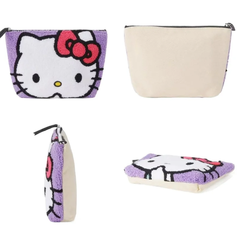 Kuromi Makeup Bag My Melody Cartoon Cute Multi Functional Embroidery Lipstick Pen Stationery Storage Bag Handheld Women's Gift