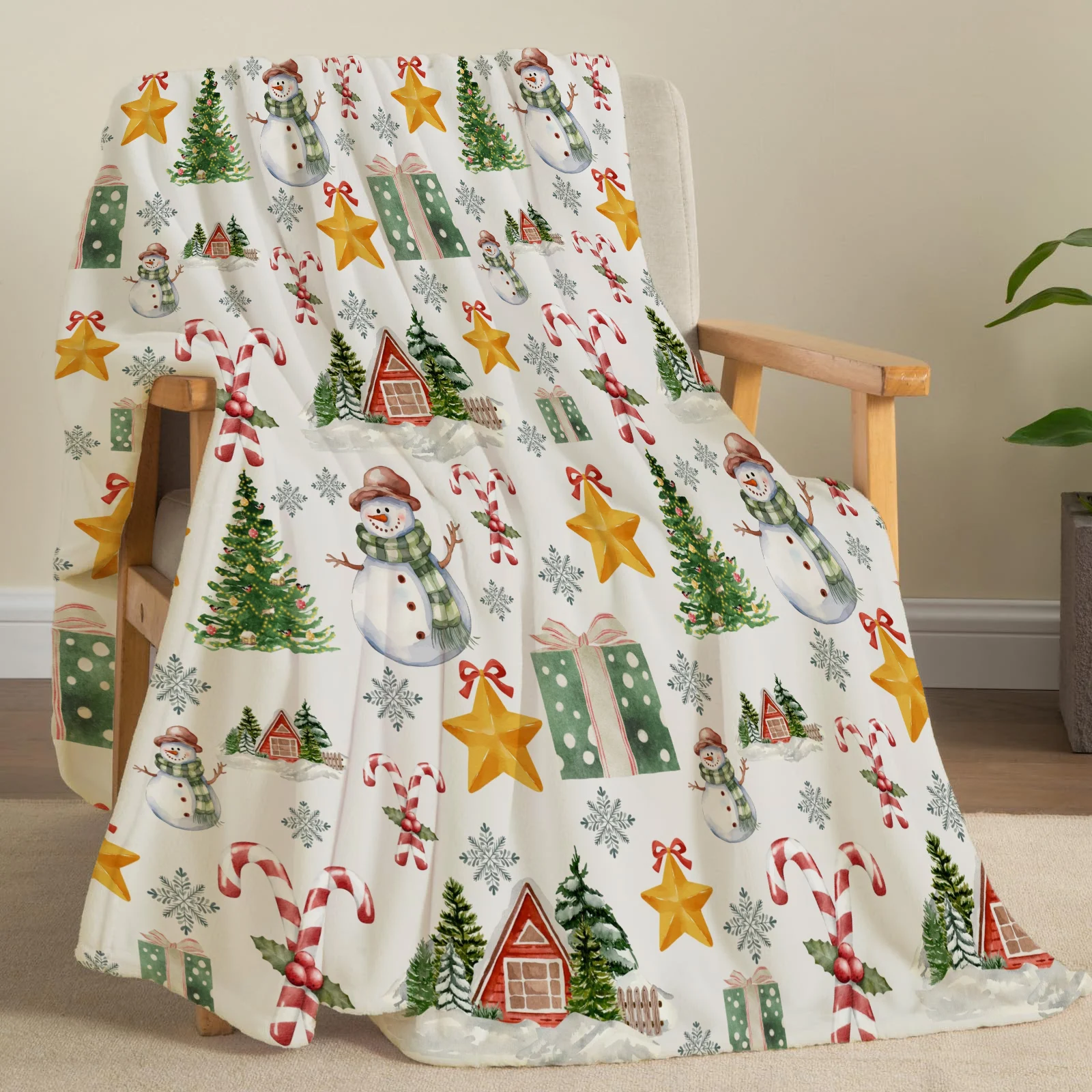 Weihnachten Kreative Überwurfdecke Flanell Druck Decke Super Weiche Gemütliche Sofa Nickerchen Decke Home Decke Perfektes Zuhause Geschenk für Sie