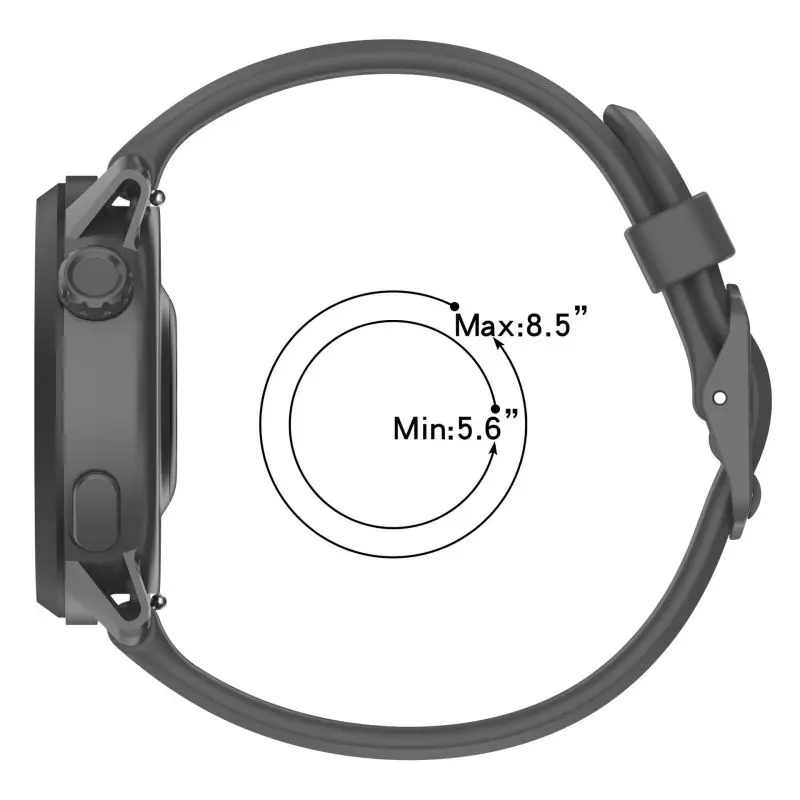 حزام سيليكون 22 ملم لساعة COROS PACE 3 الرياضية لملحقات بديلة ناعمة قابلة للتنفس