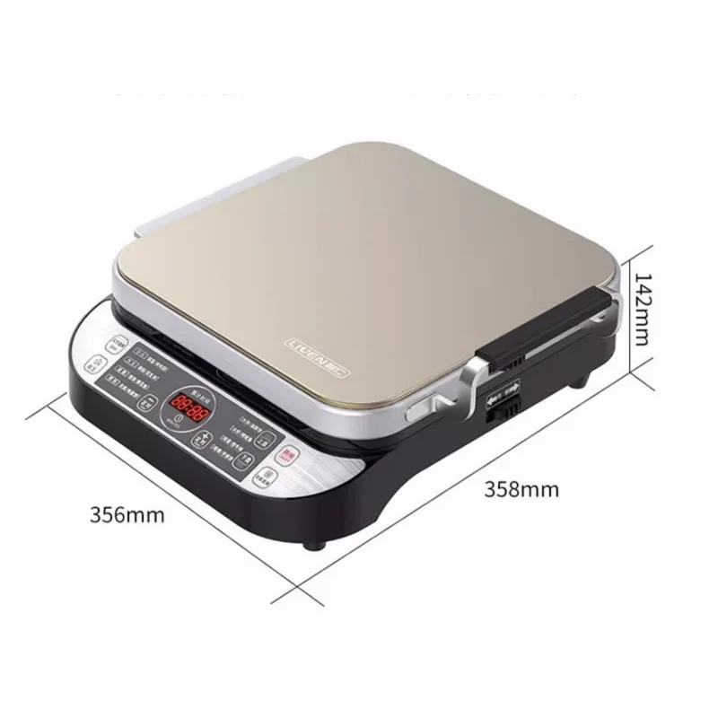 Household Electric Grill Baking Pan Removable Washable Griddle Bakeware Square Grill Plate Pancake Barbecue Machine