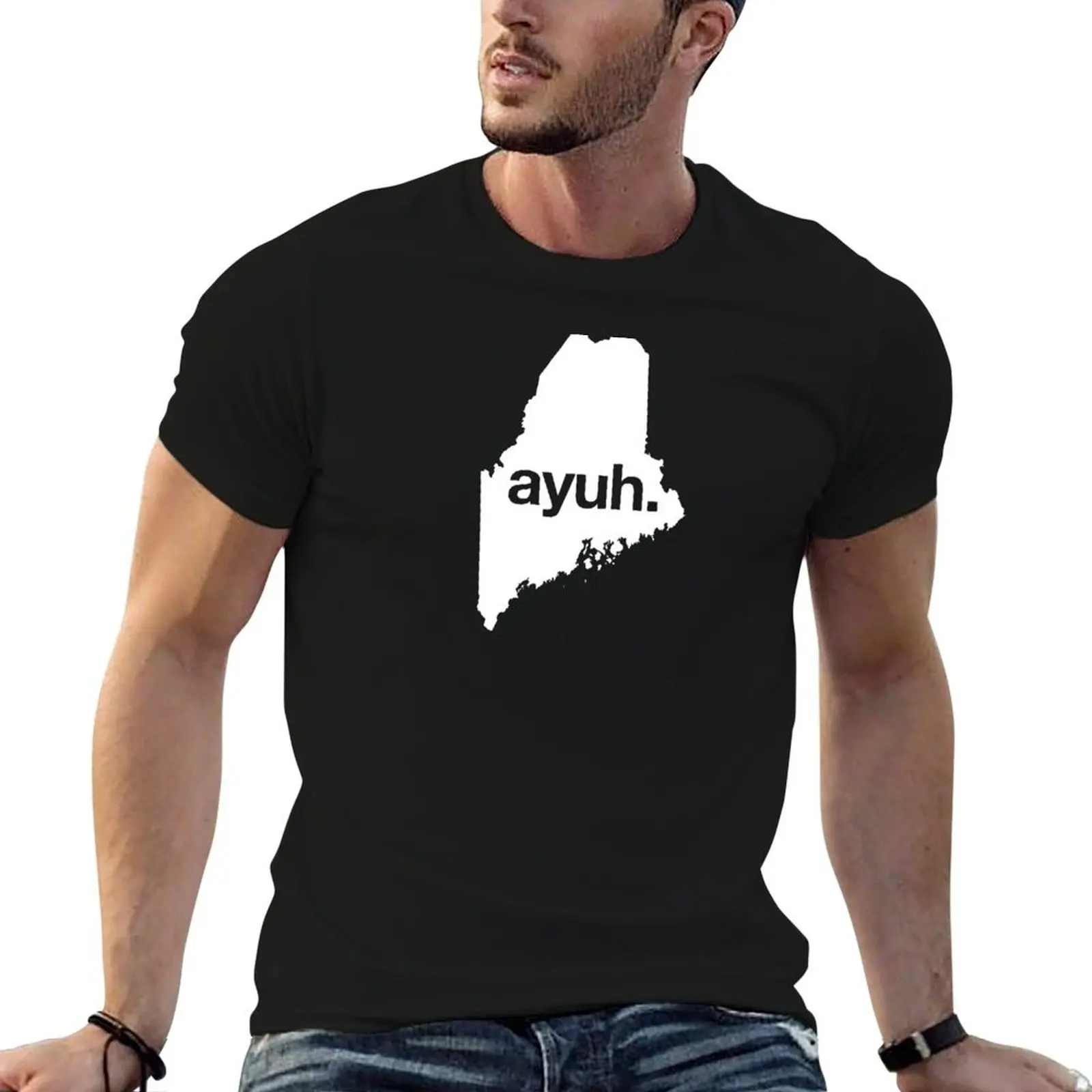 shirt cotton man The shirts brand quality - man t t shirt luxury Maine Ayuh man t T-Shirt Word luxury high heavy