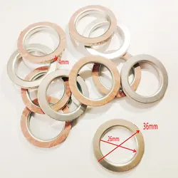 4PCS Motorcycle Exhaust Pipe Gaskets For Yamaha JOG100 RS100 4 Stroke Scooter Exhaust Seals 36mm*26mm*4mm Seals