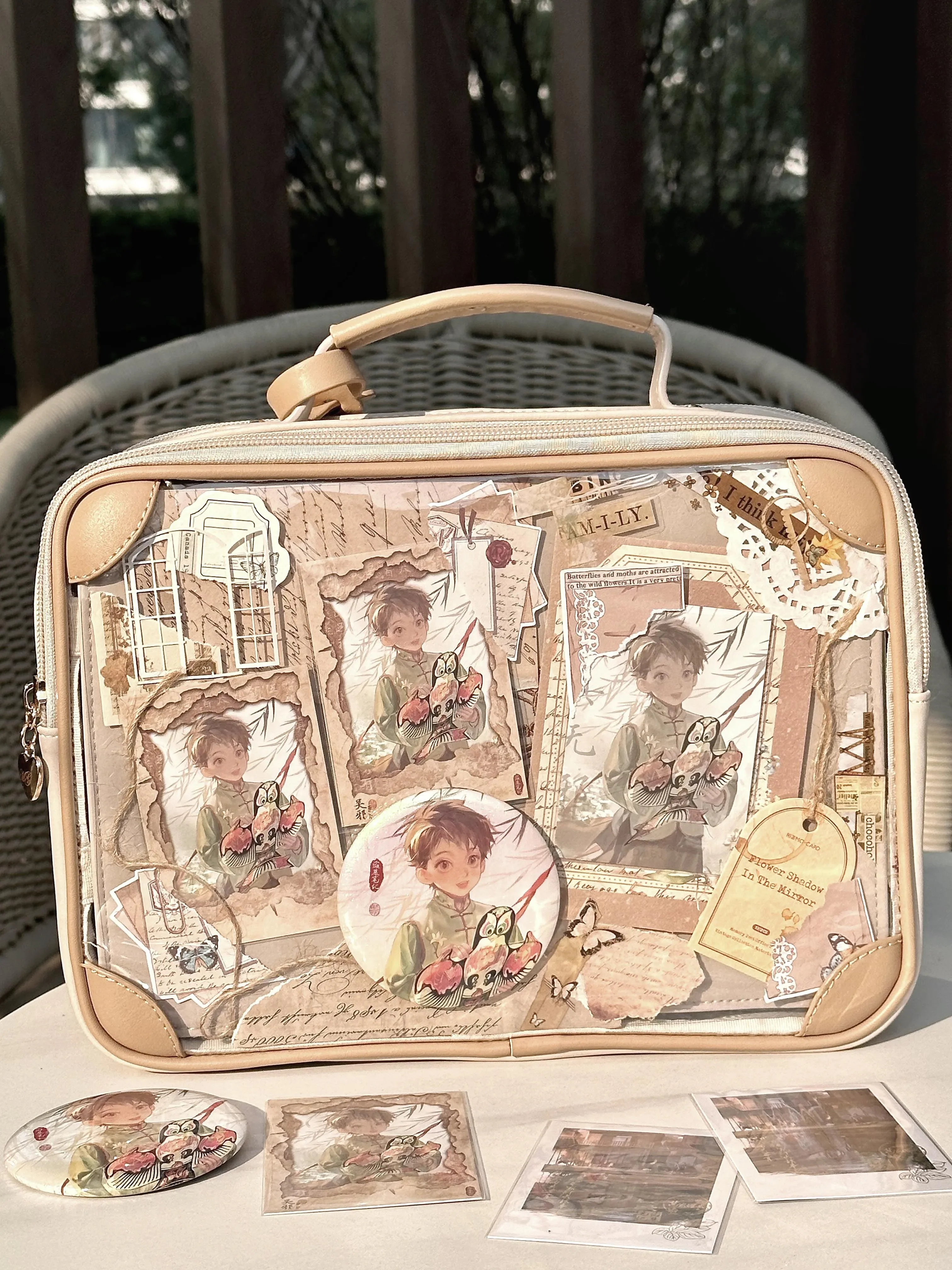 Cute Transparent Versatile Shoulder Bag Itabag japanese Crossbody Handbags Women PU Leather JK Uniform Bags