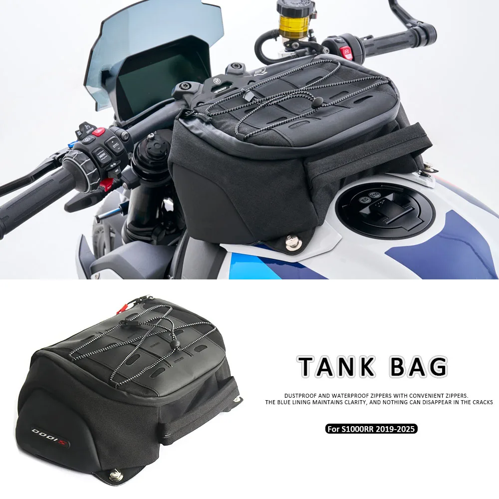 

Fuel Tank Bag Luggage Storage Sport Bag Black For BMW S1000RR S1000 RR s1000rr S 1000 RR 2019-2025 NEW Motorcycle Accessories