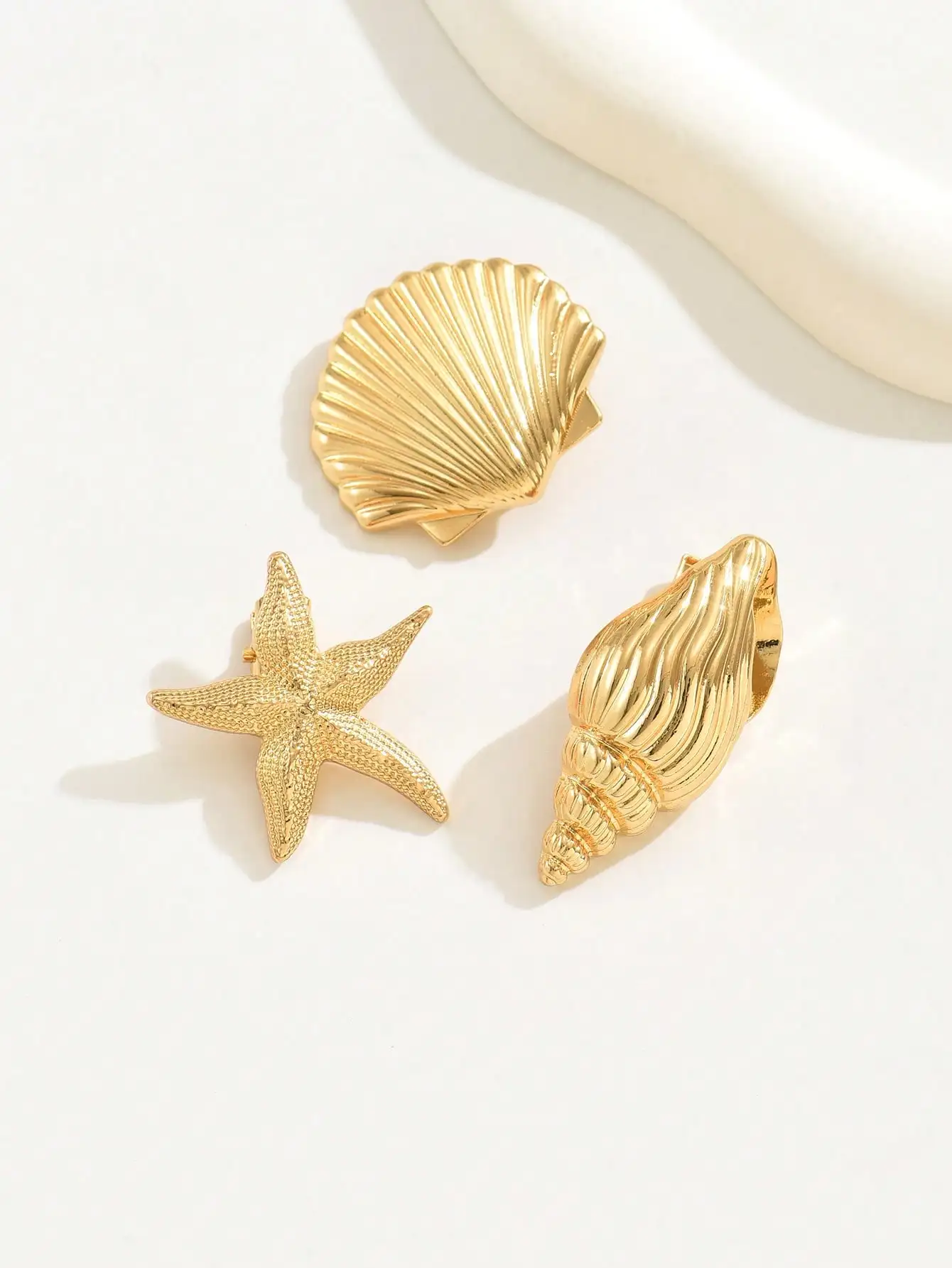 

Women's Metal Hairpin Fashion Personality Elegant Hair accessories Y2K Kauri Conch Starfish Hairpin Halloween decorativ