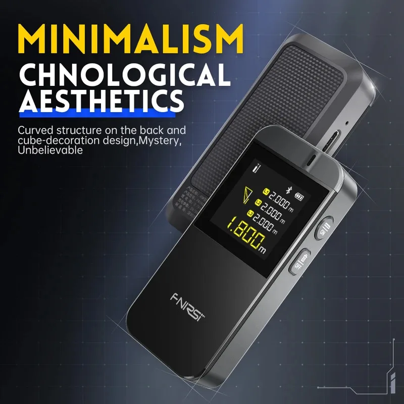 Imagem -06 - Fnirsi-telêmetro a Laser Inteligente Fita Métrica Digital Metro Laser Medidor de Distância Digital Aplicativo Preciso para Desenhar 40m Ir40