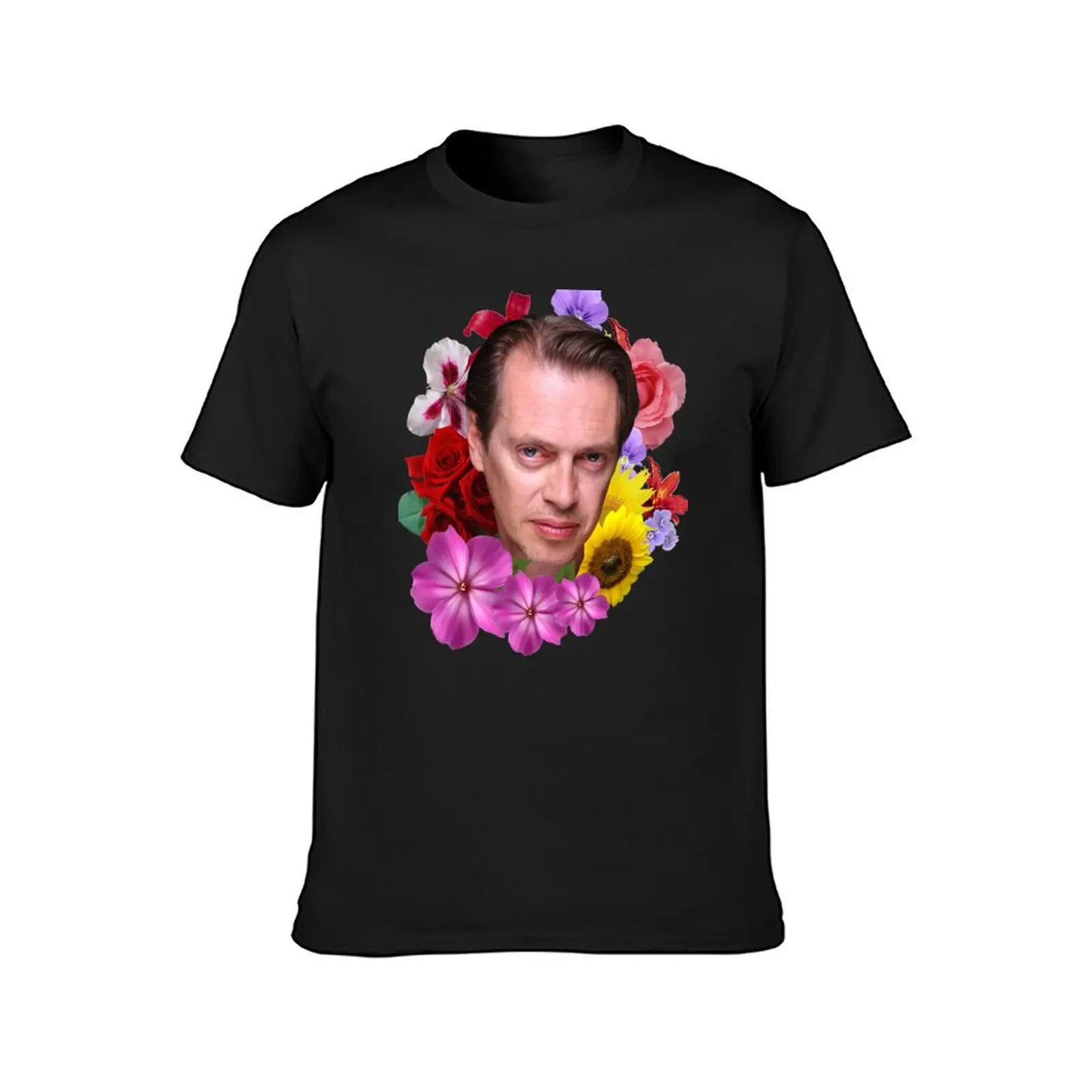 Steve Buscemi - Floral T-Shirt summer tops aesthetic clothes sports fans mens t shirts pack