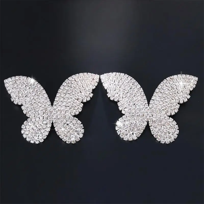 Pegatinas de pezón con borla de mariposa Sexy, diamantes de imitación brillantes, borla de estrella redonda, pegatinas de pecho de circón, pegatinas íntimas