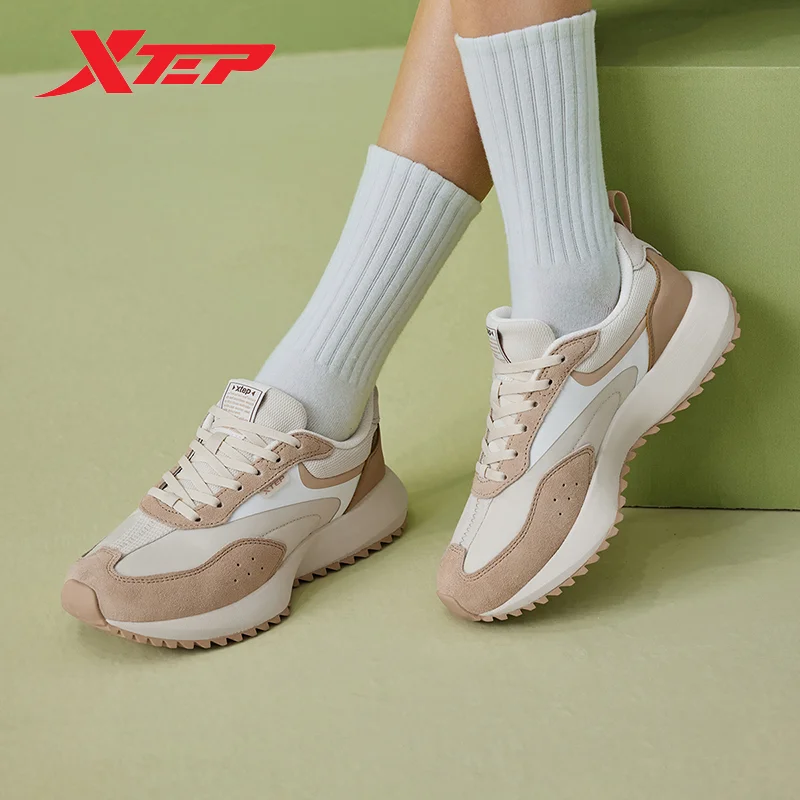 Xtep Shoes For Women 2024 Summer Comfortable Casual Shoes Durability Fashion Breathable Outdoor Shoes 876218320031