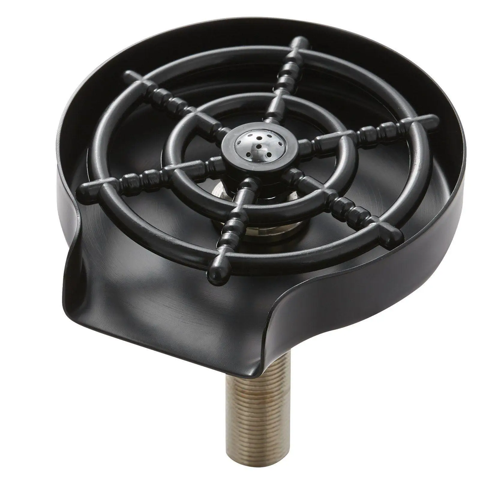 

Прочный ополаскиватель для чашек 304SS с 10 распылителями 360° ° Держатель из АБС-пластика Spin Action Матовый Черный