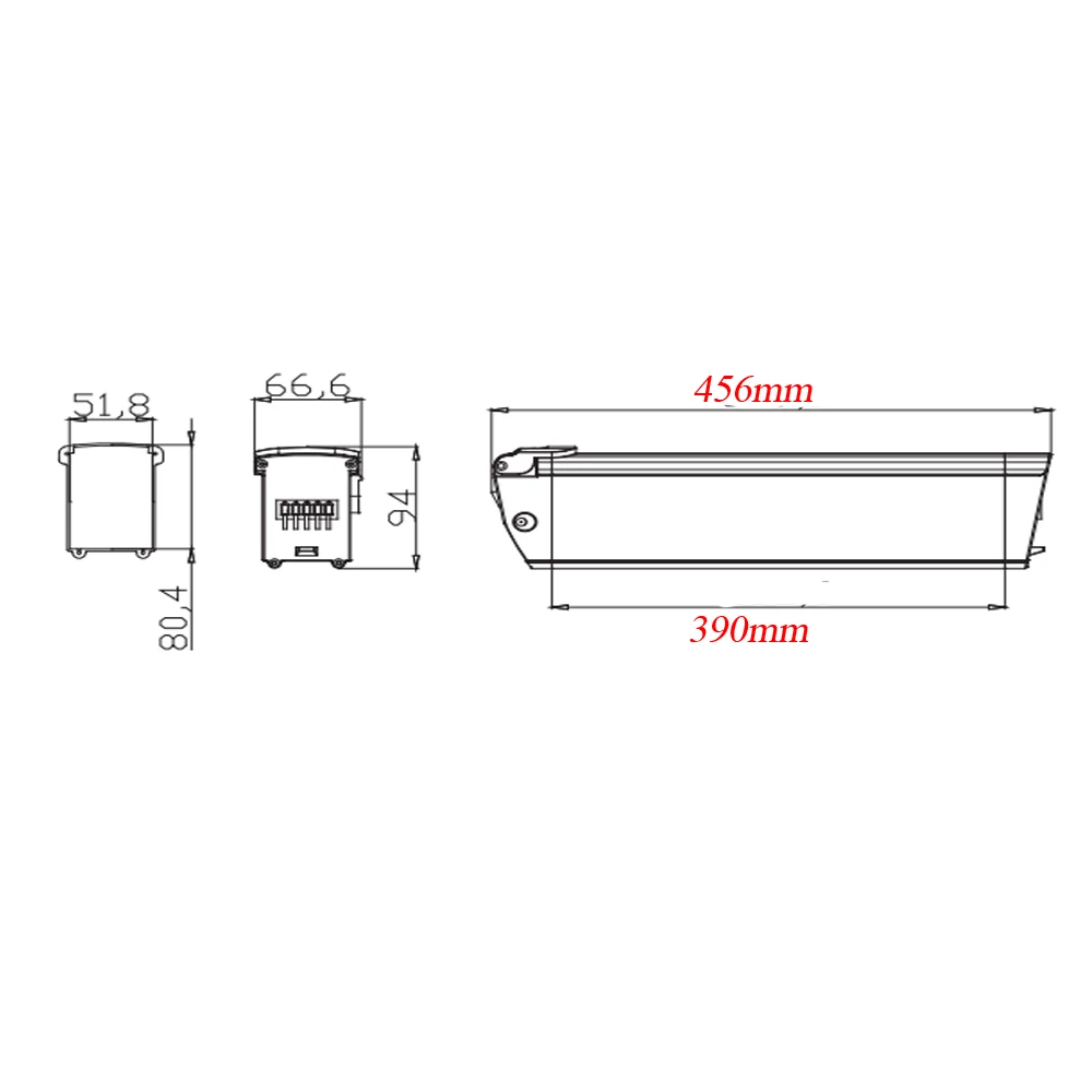 48V 14Ah Rad Power Ebike Battery Electric Bike Lithium Battery Pack 48V for RadRunner RadRunner Plus RadWagon RadMini RadRover 5